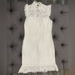 Storia Mini Dress - Size Medium - White Lace